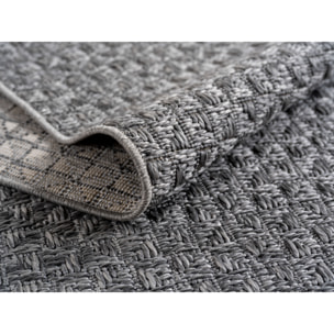 NEREA - Tapis intérieur/extérieur gris, design moderne