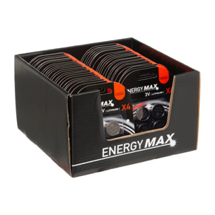 Lot de 4 piles boutons lithium CR2032 avec