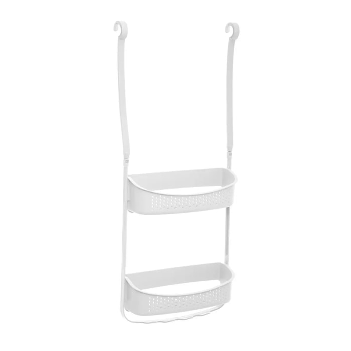 Serviteur de douche 2 niveaux blanc