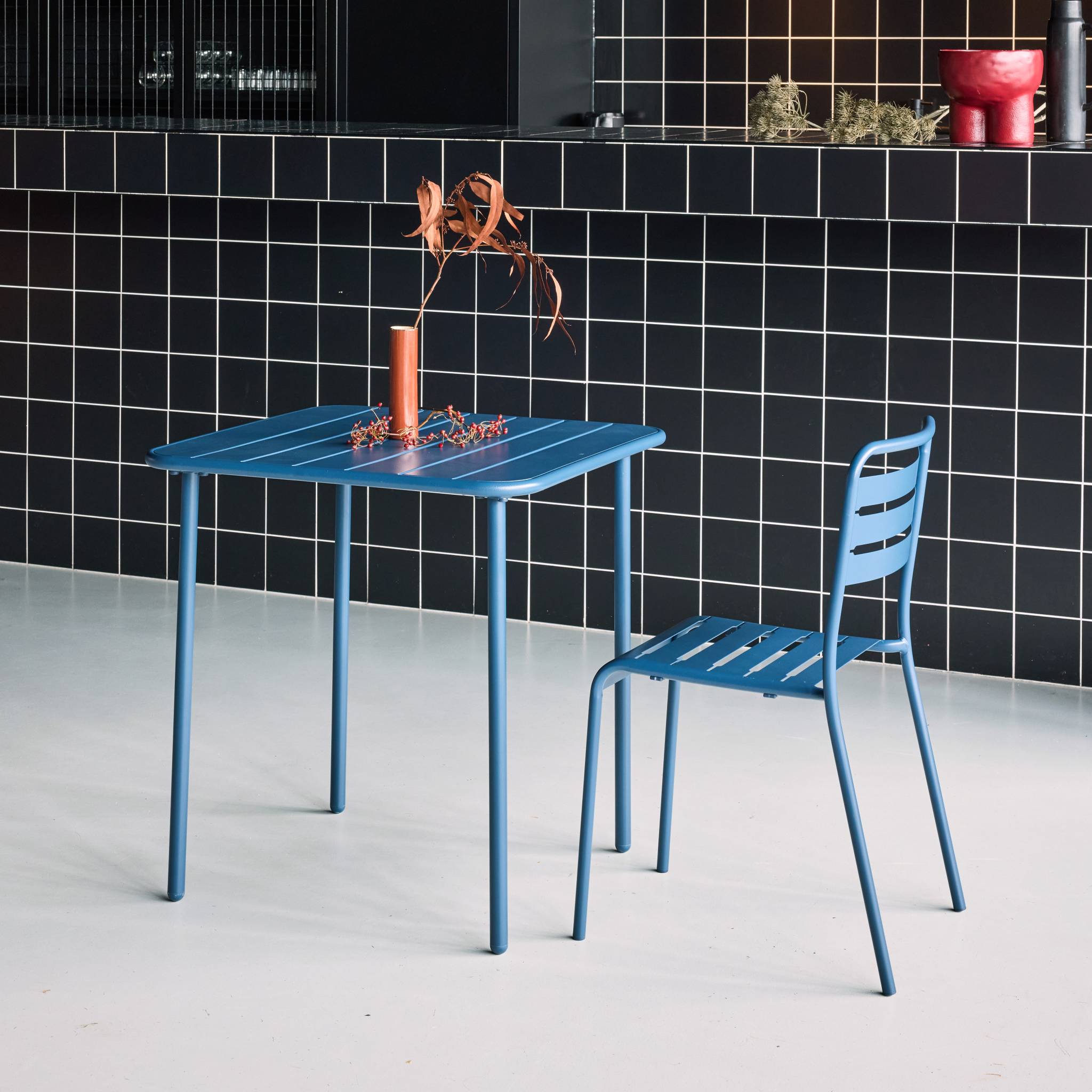 Table de jardin métal 2 places AMÉLIA