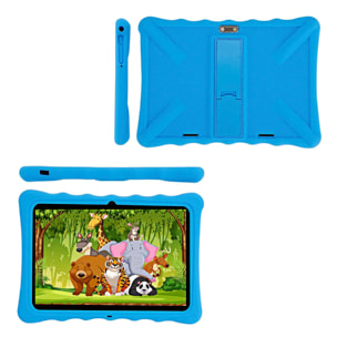 Tablet Infantil T10 WiFi + Dual SIM. SO Android 10 con IWAWA. Pantalla 10,1'' 1280x800px. SC7731E, ARM Cortex™-A7 Quad-Core,1.3Ghz 2GB RAM + 32GB. Doble cámara.