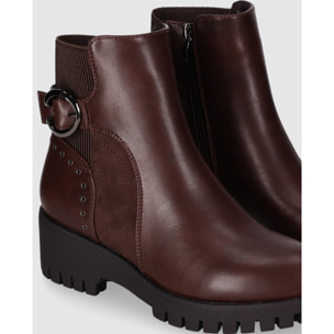 Botines - Marron - Tacón: 3 cm