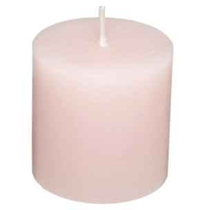 Lot de 4 bougies rustiques rose clair 60g