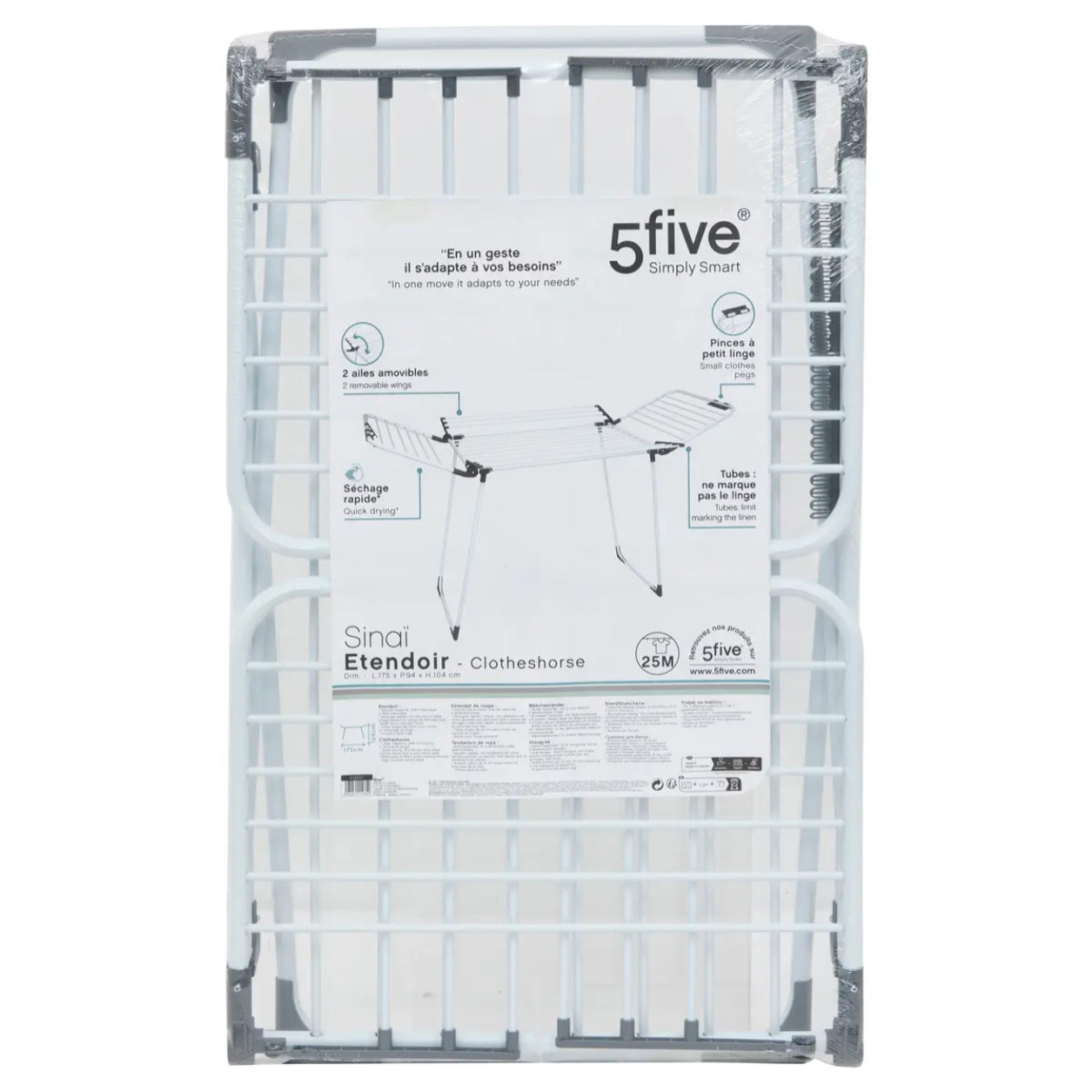 Etendoir à linge pont 25m Sinai blanc