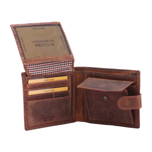 Portafoglio  da uomo In Vera pelle Made in Italy 10x12,5x3 cm