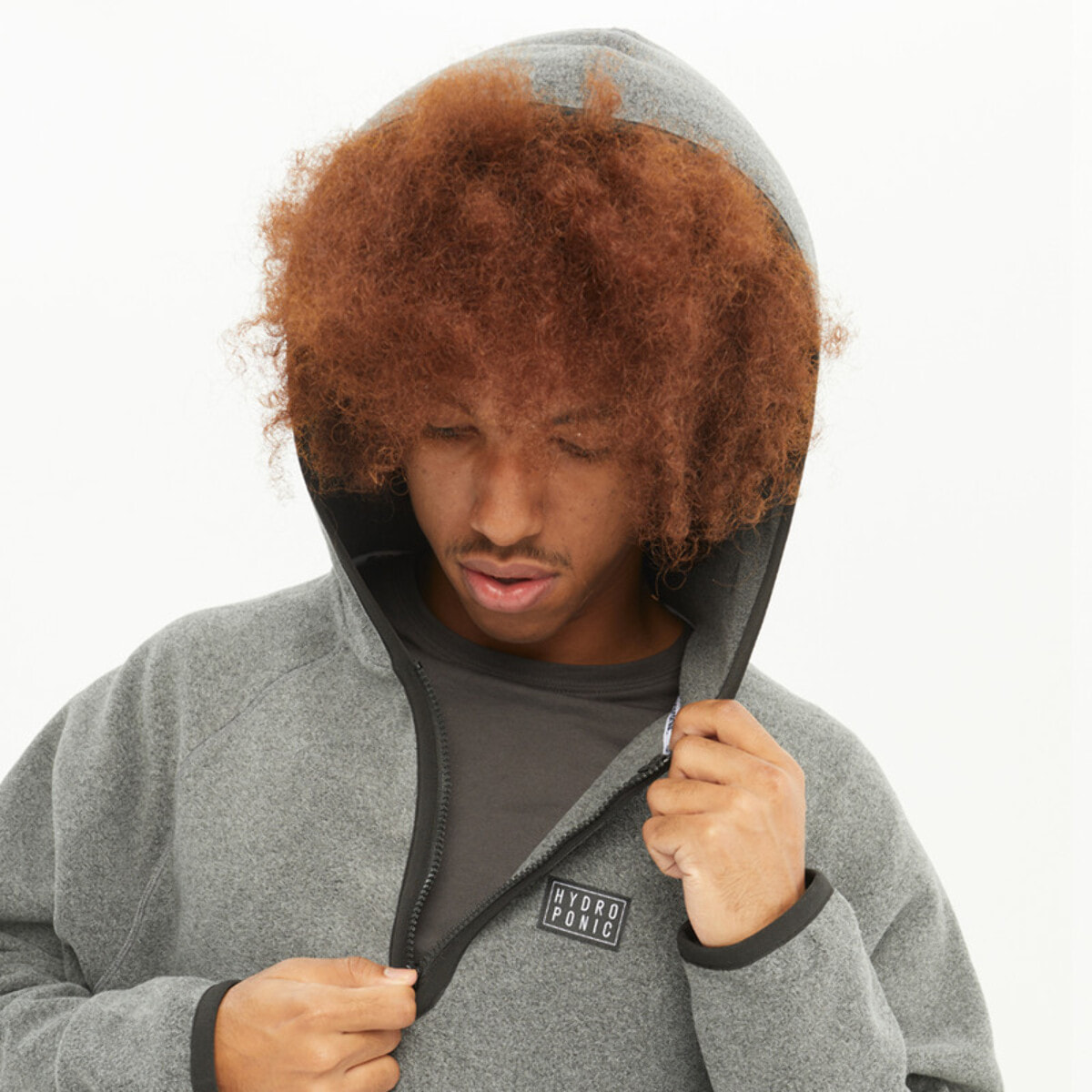 Sudadera con capucha y media cremallera ECHO Hydroponic
