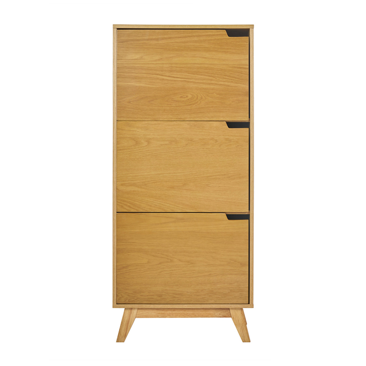 Buffet haut scandinave bois clair hévéa L60 cm LEENA