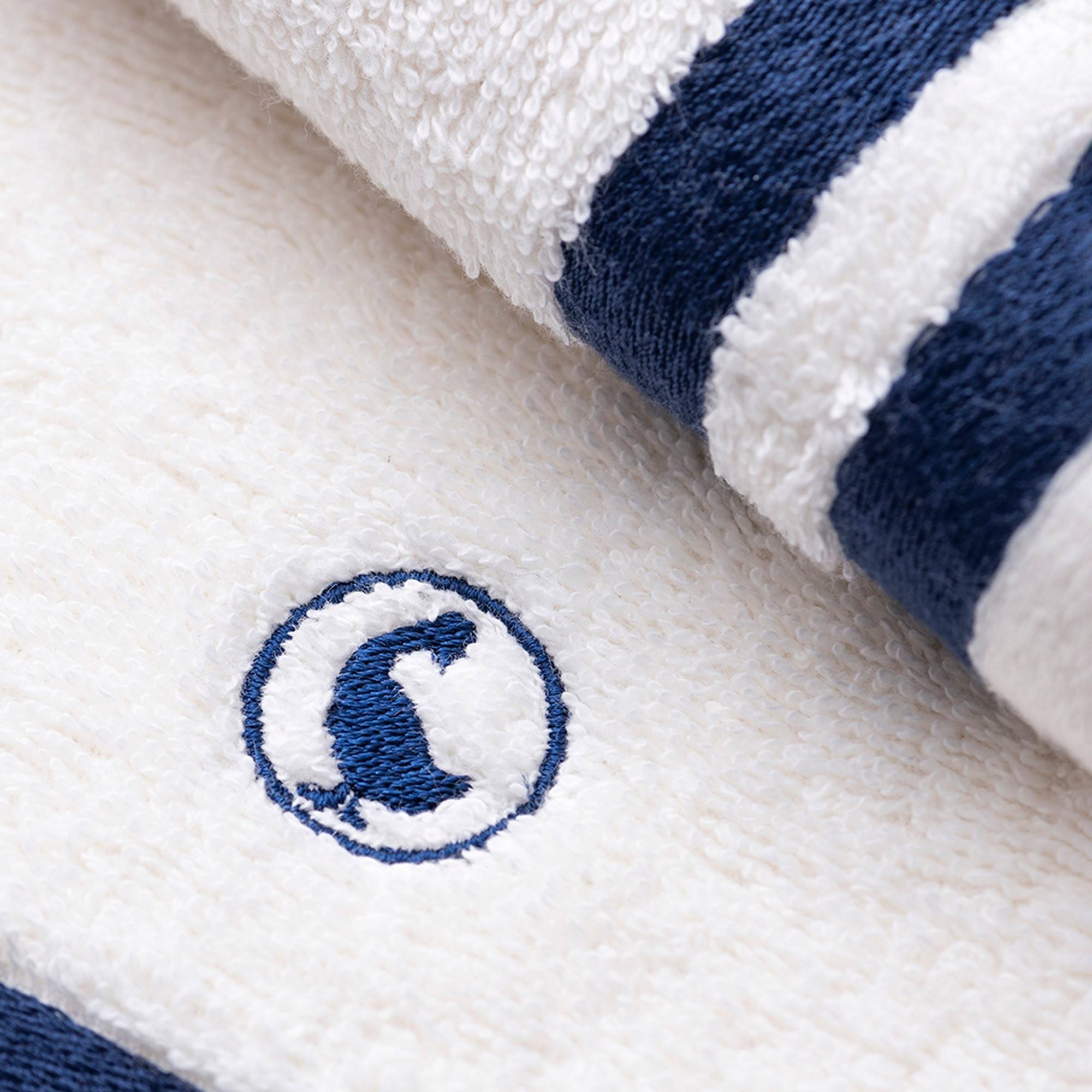 Set de 3 toallas de baño (cara 30x50cm + manos 50x90cm + ducha 70x140cm) 100% algodón 500gsm color blanco el ganso