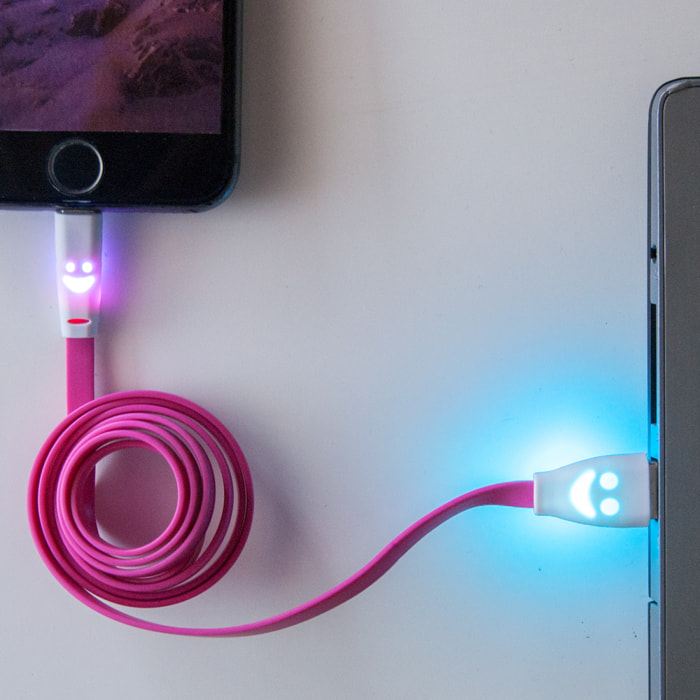 CABLE  PLANO MICRO USB SMILE