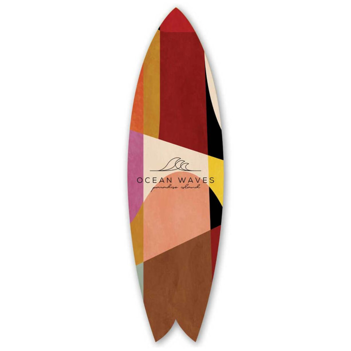 Planche de surf décorative Pop Color Tableau alu Dibond