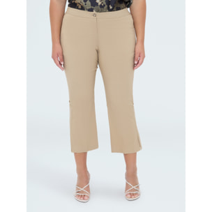 Fiorella Rubino - Pantaloni Kick Flare - Beige