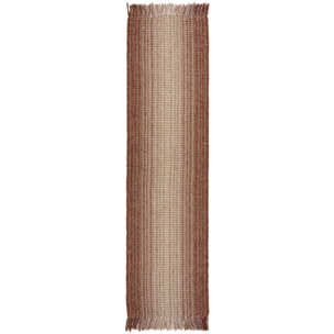 Tapis en jute de couloir OMBRE Rouge