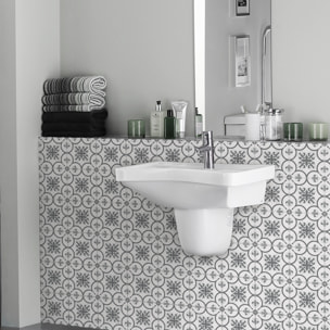 Stickers muraux - Sticker Mural Carrelage adhésif Cuisine Salle de Bain - 24 STICKERS CARRELAGES AZULEJOS REGINA