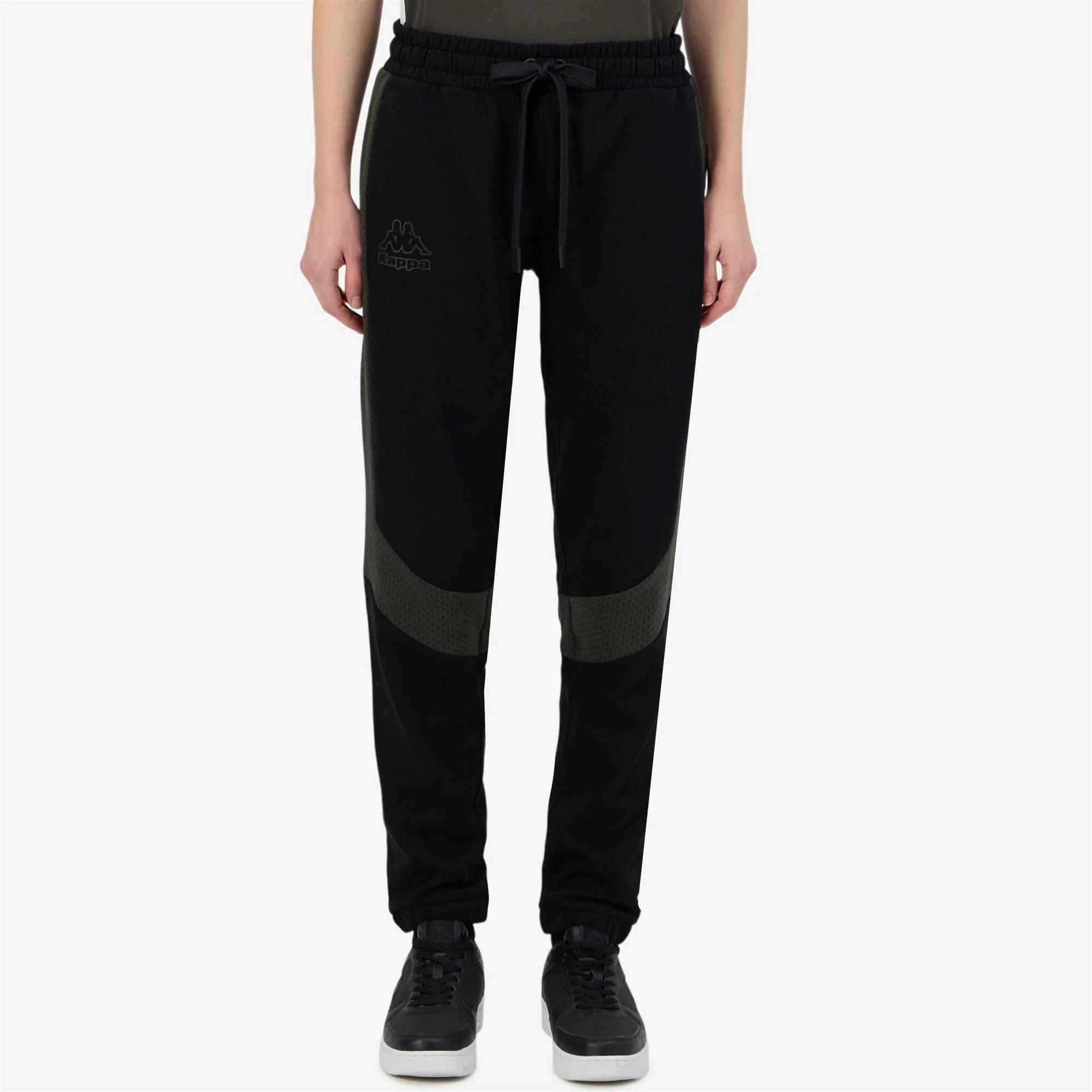 Kappa - Pantaloni Donna Nero - Logo Grala