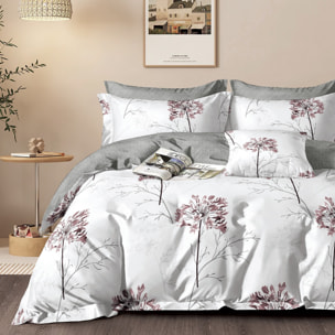 Parure housse de couette 100% percale de coton - Ailise