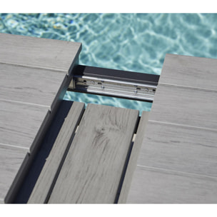 Ensemble table et chaises de jardin  - Gris Perle - CAVALAIRANA