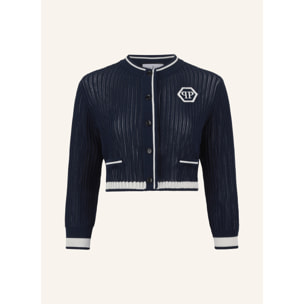 PHILIPP PLEIN Knitted Cardigan Hexagon Hexagon