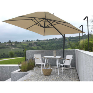 Ombrellone New Michigan Vacchetti in alluminio 2x3h2,55m sabbia