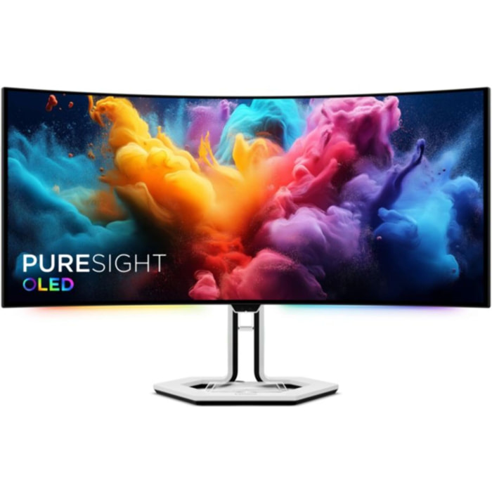 Ecran PC Gamer LENOVO LEGION PRO 34WD-10 34" Incurvé 800R WQHD 240Hz OLED HDR True Black 400 HDMI 2.1 AMD FreeSync