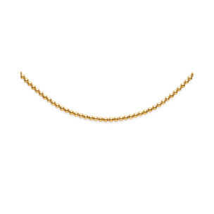 Collar Rosario Acero Baño Oro