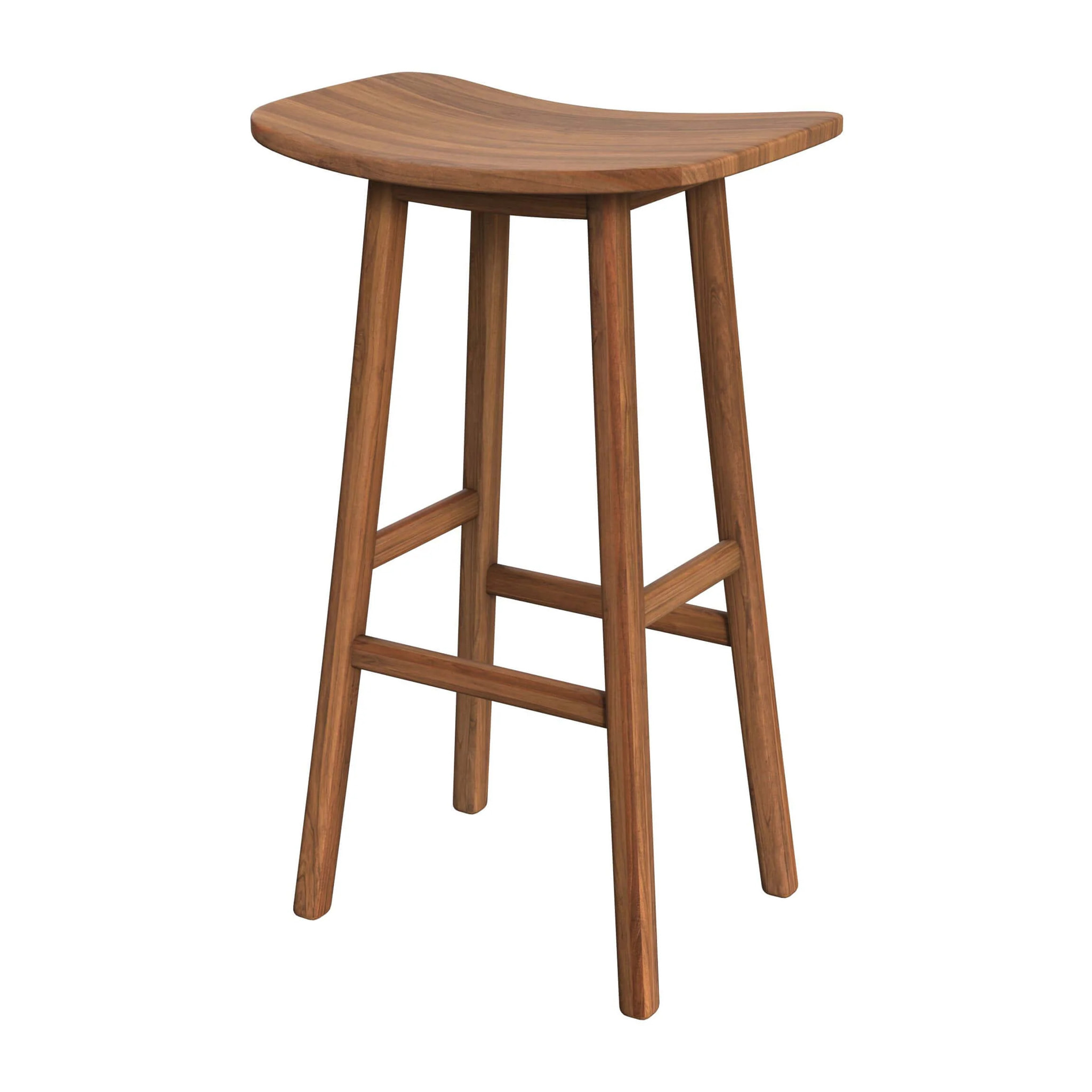 Tabouret de bar en bois de teck 77 cm - Vittoria