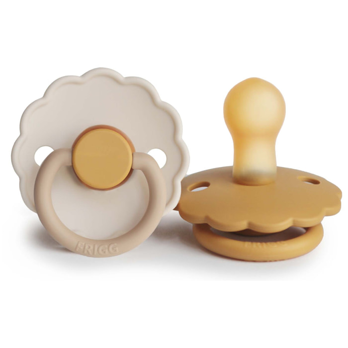 Frigg Pack 2 Chupetes Block Latex Daisy