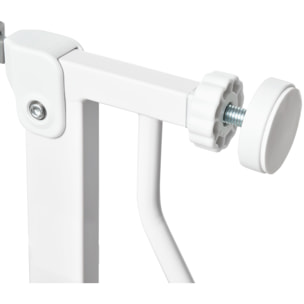 PawHut Cancelletto di Sicurezza per Cani Estensibile da 75-145cm, in Acciaio e ABS