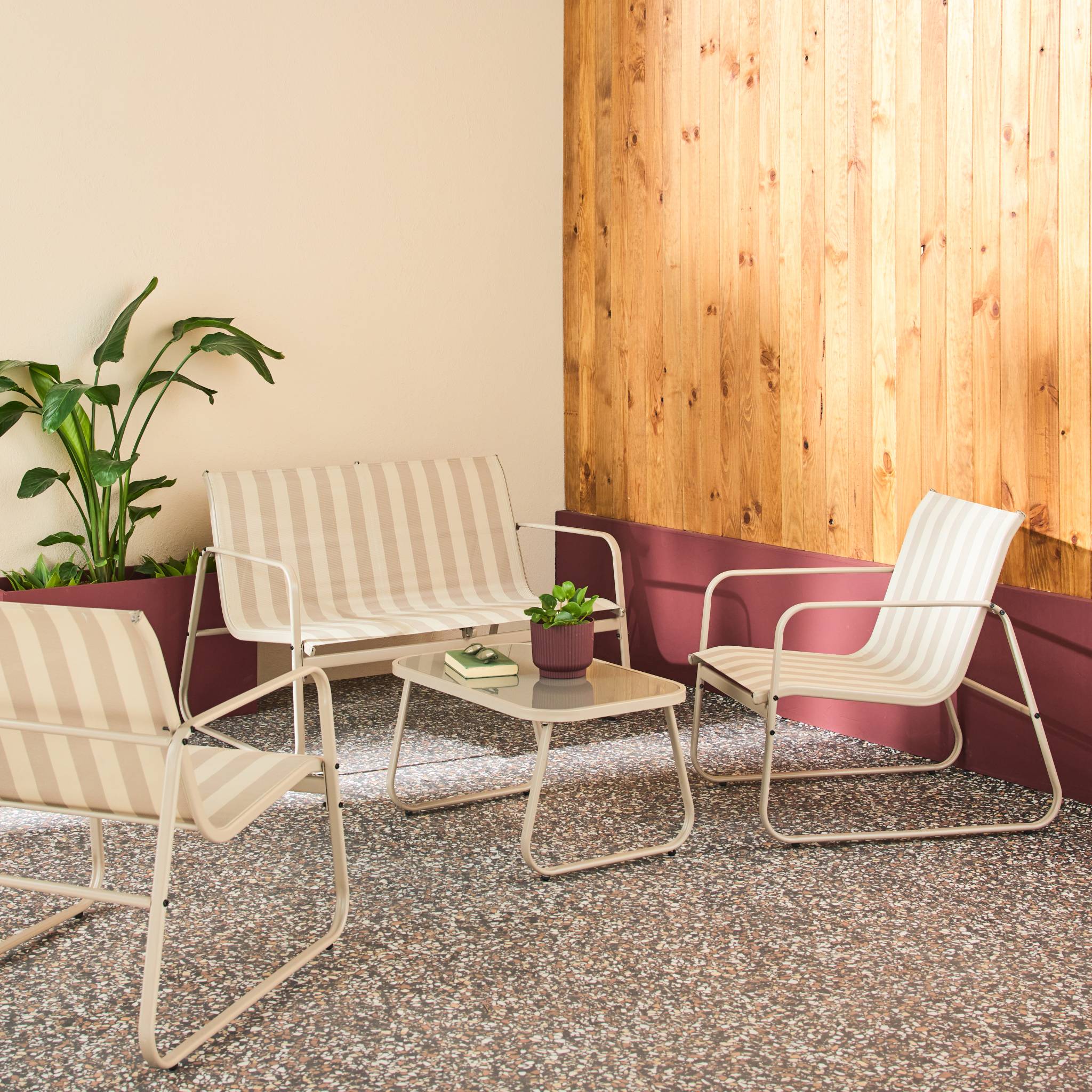 Salon de jardin métal 4 places SILVI