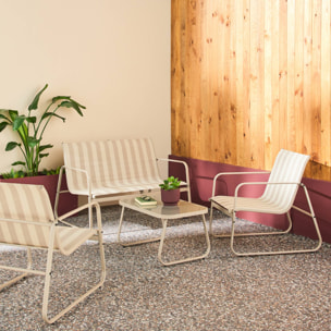 Salon de jardin métal 4 places SILVI