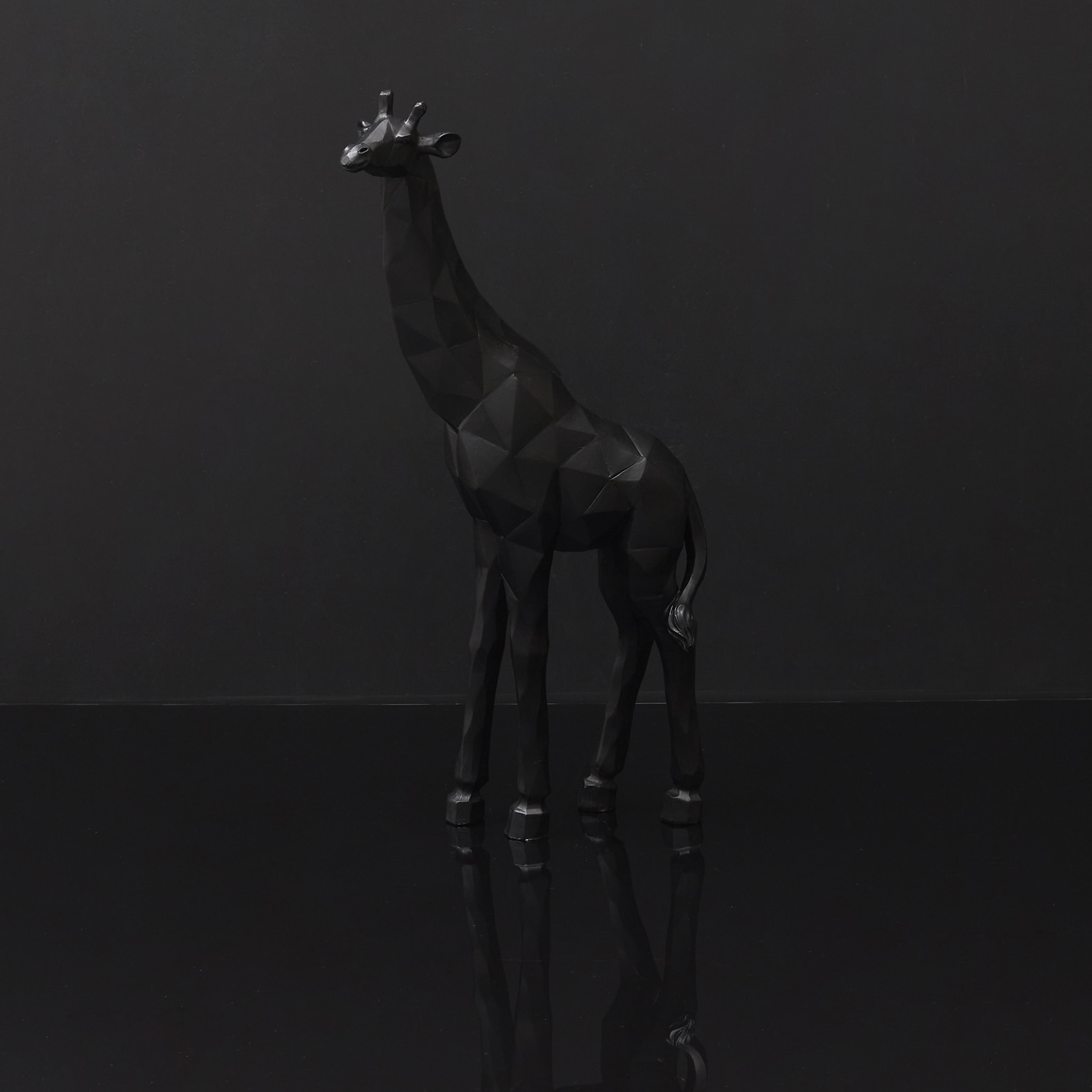 Girafe Origami Noir H40cm