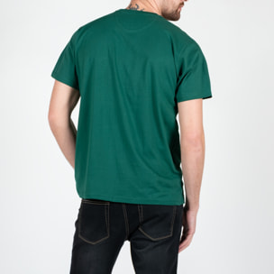 T-shirt basic con logo ricamato