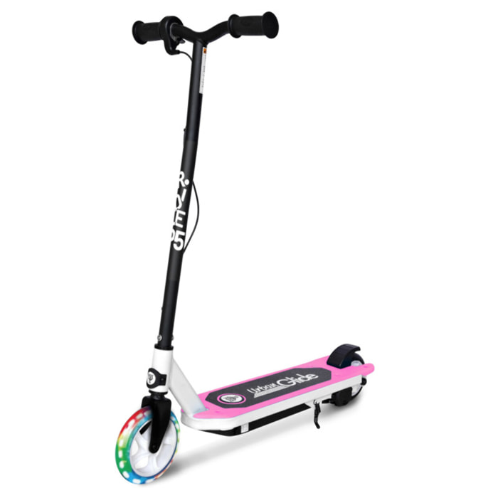 Kid-55 Flash – Trottinette électrique enfant LED, 10 km/h, dès 6 ans