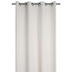 Rideau à oeillets doux  - Effet bouclette - Naturel