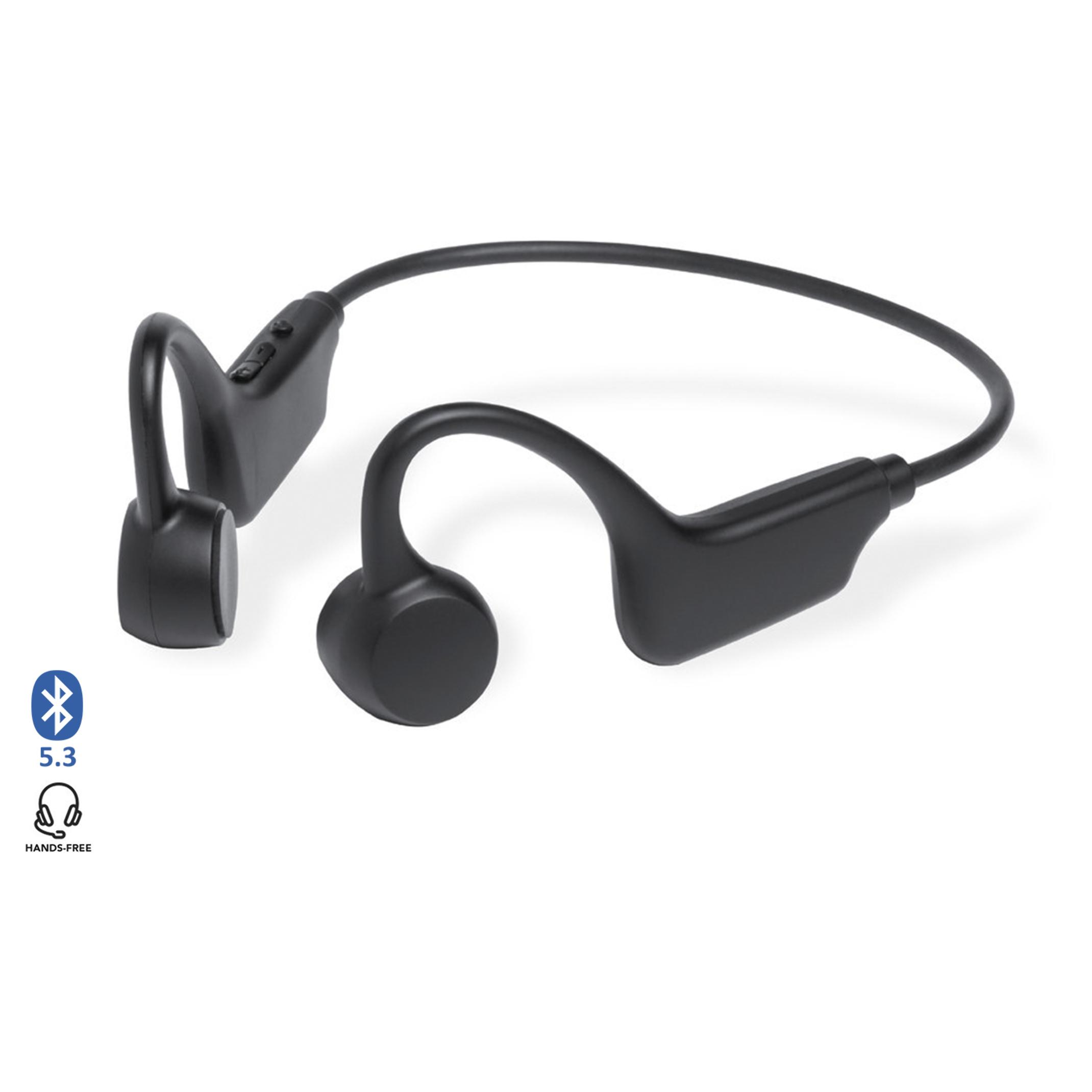 Cuffie Bluetooth over-ear Helton. Con tecnologia di conduzione ossea.