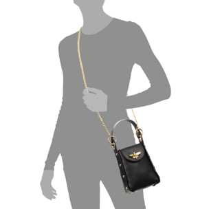 Alviano bolso de mano mujer. Piel auténtica Dollaro.