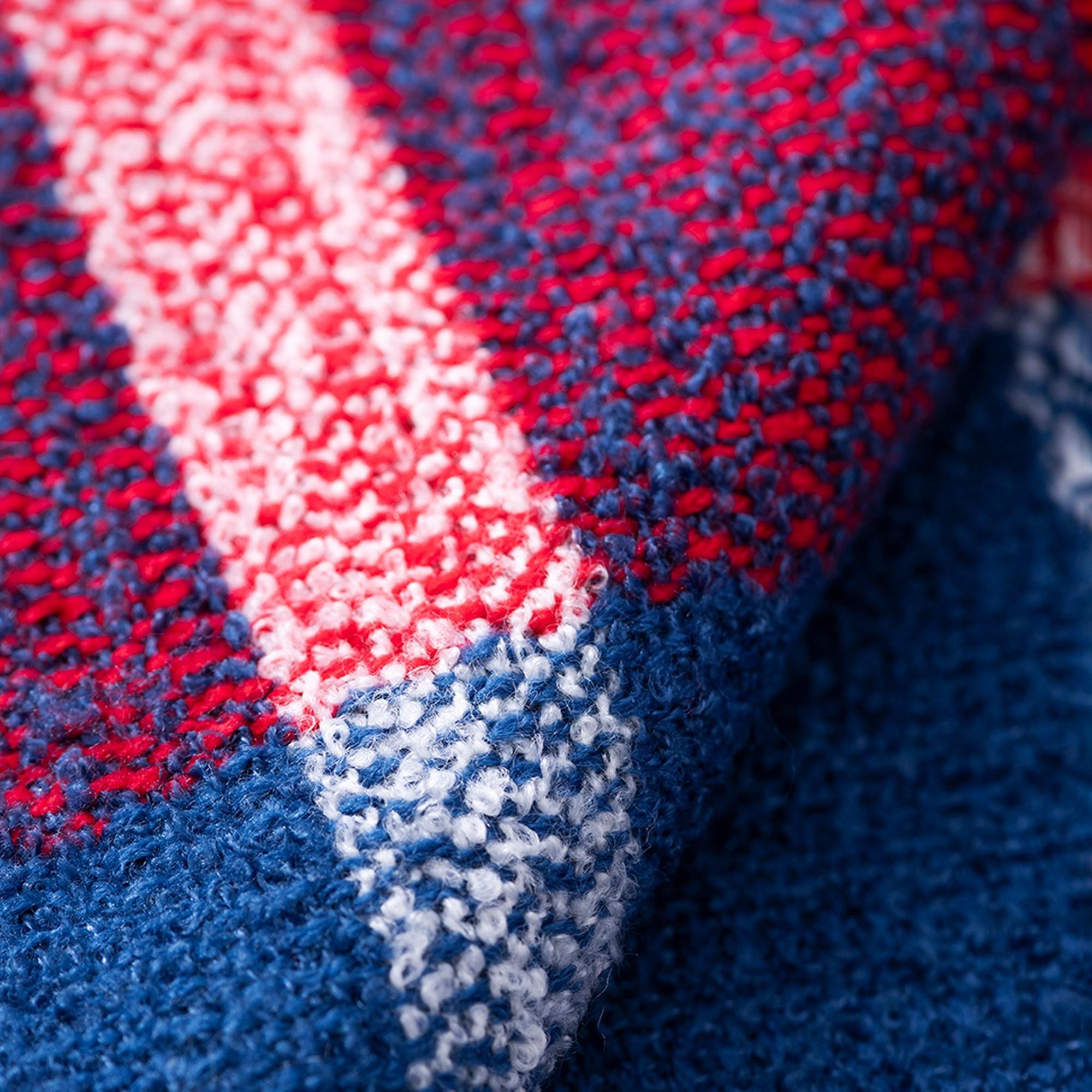 Manta de punto 140x190cm 340gr hilo teñido diseño a cuadros el ganso