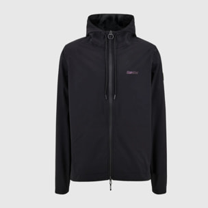 Pluvia Men's Rain Jacket With Hood - Noir - Noir