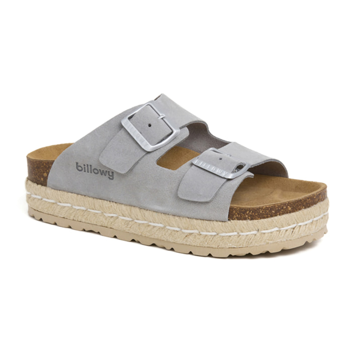 SANDALIA PLATAFORMA BILLOWY GRIS