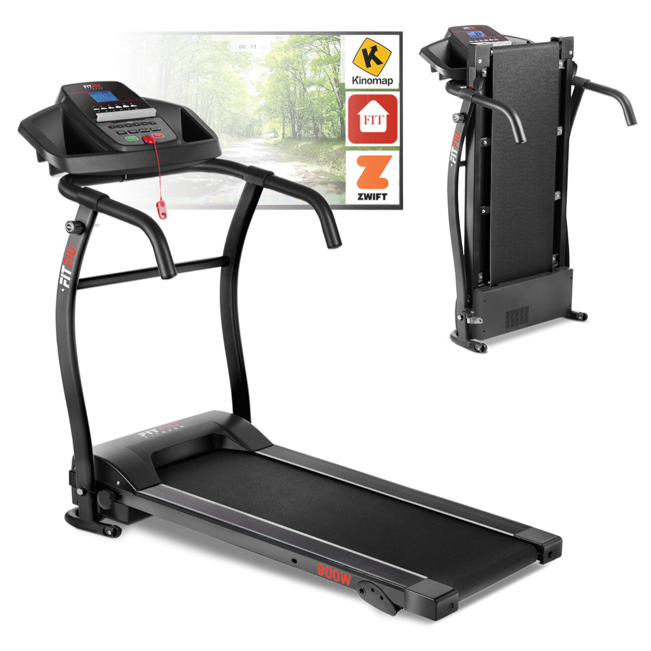 Cinta de correr plegable FITFIU hasta 14km/h inclinación manual 900W