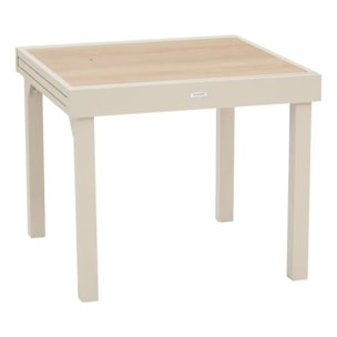 Table de jardin 8 places Piazza extensible argile