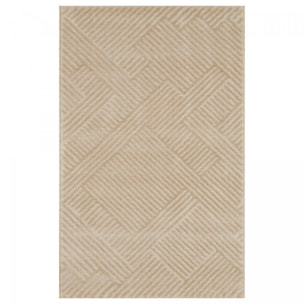 Tapis salon et chambre tissé motif géométrique DELU