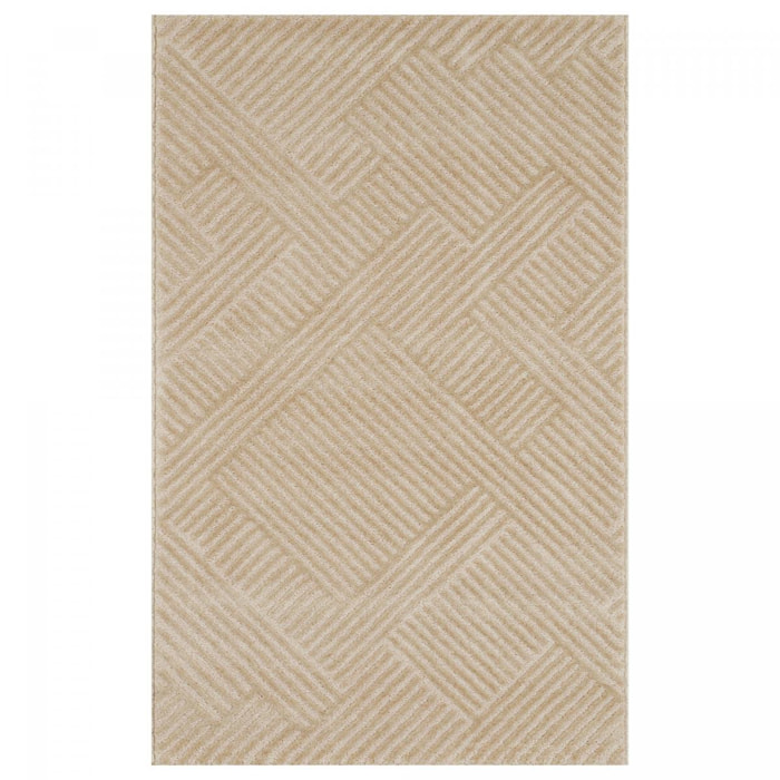 Tapis salon et chambre tissé motif géométrique DELU