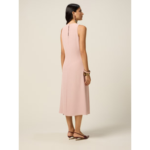 Oltre - Vestito con nodo e fibbia gioiello - Rosa