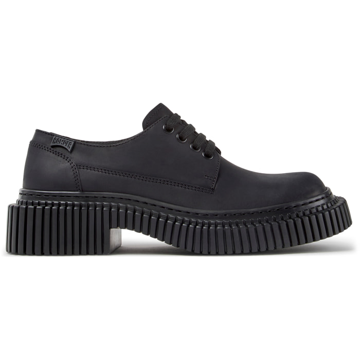 Zapatos de cordones - CAMPER Pix Berlin - Negro - Piel nobuk