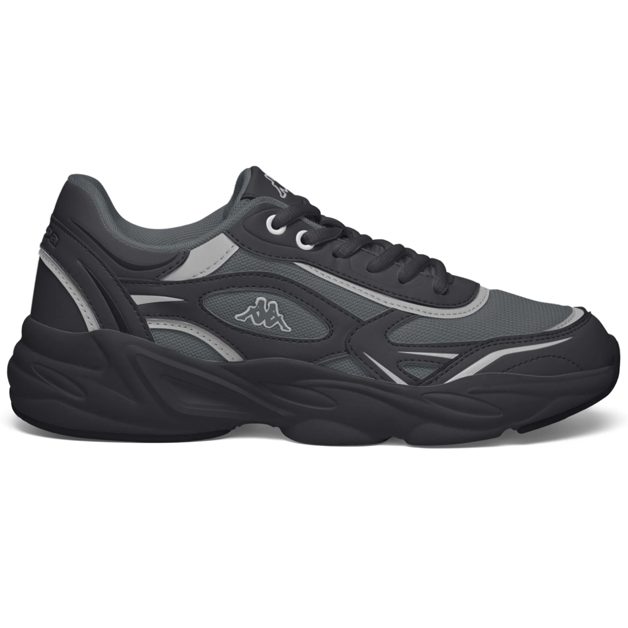 Kappa - Sneakers Uomo Donna Nero - Logo Kendrick