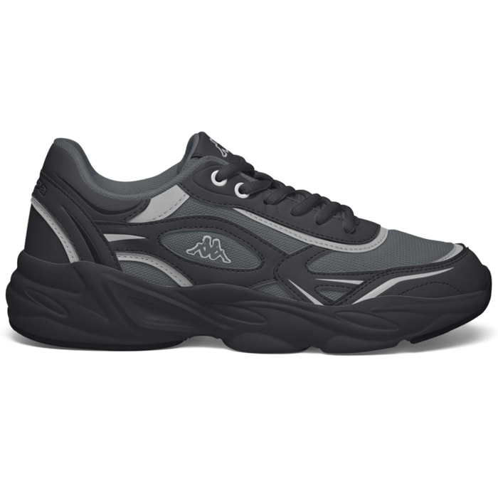 Kappa - Sneakers Uomo Donna Nero - Logo Kendrick