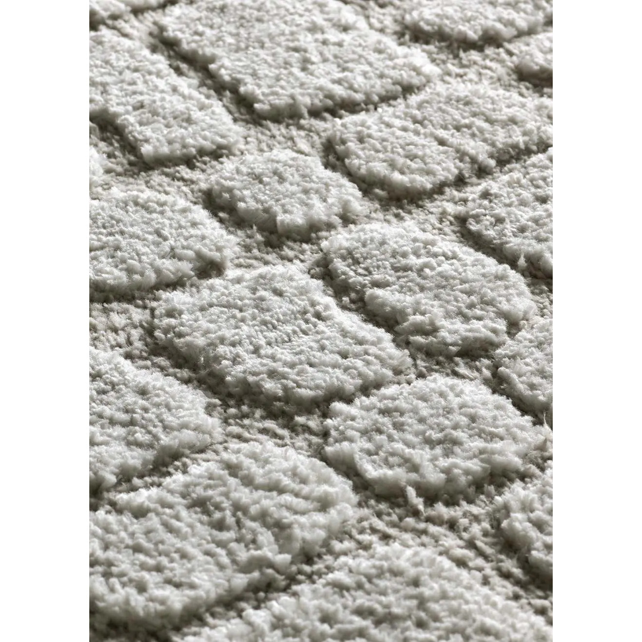 JUNO Alfombra geométrica con relieve gris, varias medidas disponibles.