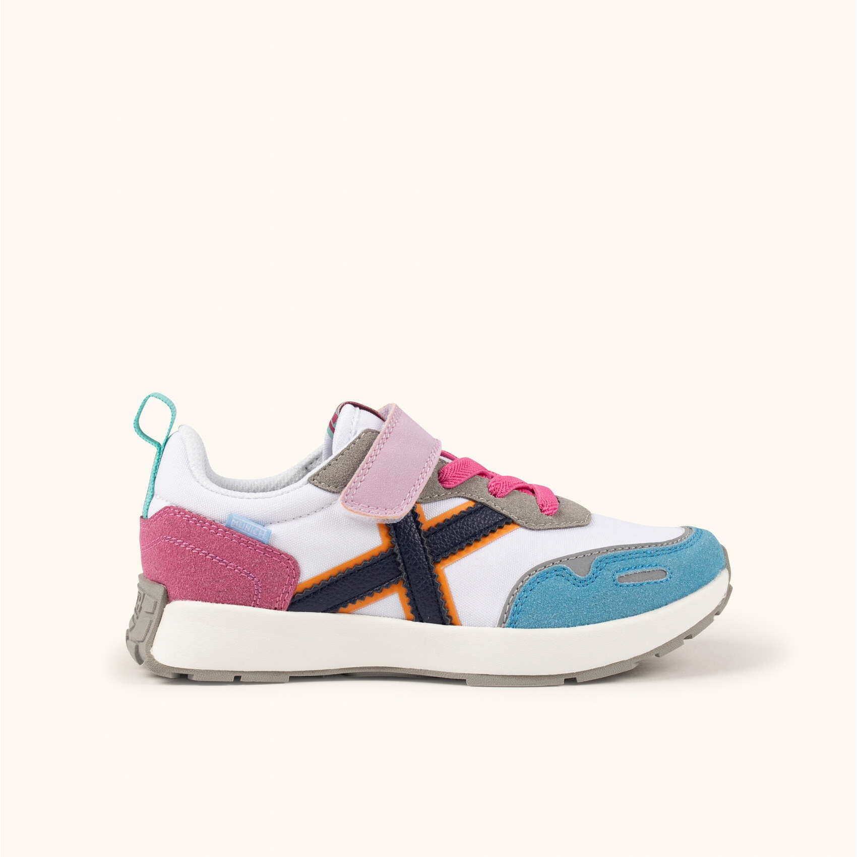 MUNICH MINI XEMINE VCO 04 Zapatilla Infantil Multicolor Pastel con Cierre de Velcro
