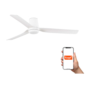 PUNT TUB M Ventilateur de plafond blanc TUYA