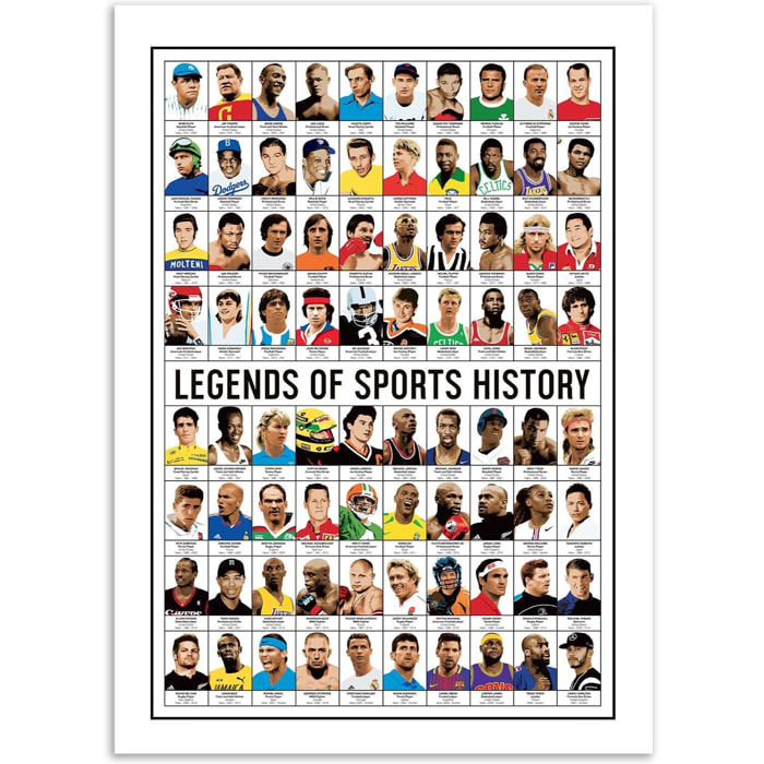 Affiche - Legends of Sports History - Olivier Bourdereau